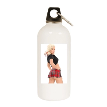 Holly Madison White Water Bottle With Carabiner