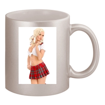 Holly Madison 11oz Metallic Silver Mug