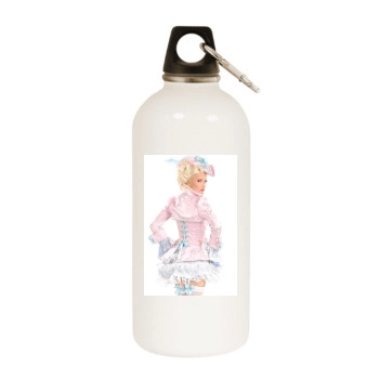 Holly Madison White Water Bottle With Carabiner