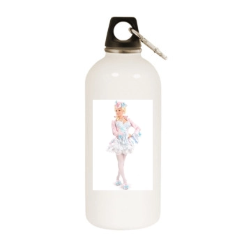 Holly Madison White Water Bottle With Carabiner