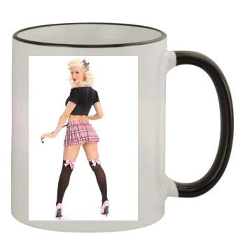 Holly Madison 11oz Colored Rim & Handle Mug