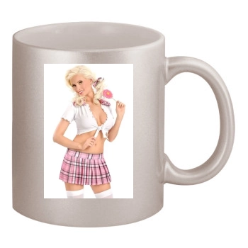 Holly Madison 11oz Metallic Silver Mug