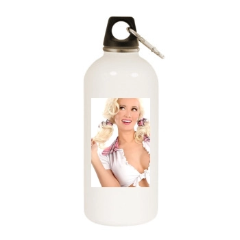 Holly Madison White Water Bottle With Carabiner