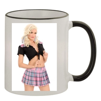 Holly Madison 11oz Colored Rim & Handle Mug