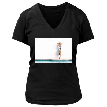 Holly Madison Women's Deep V-Neck TShirt