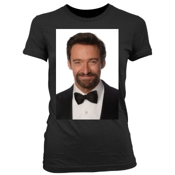 Hugh Jackman Women's Junior Cut Crewneck T-Shirt