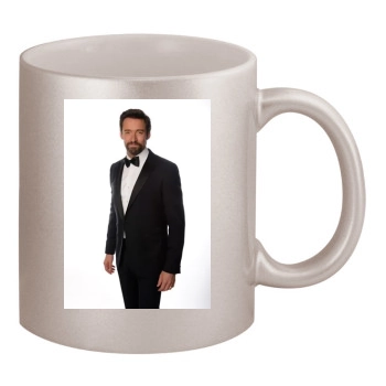 Hugh Jackman 11oz Metallic Silver Mug