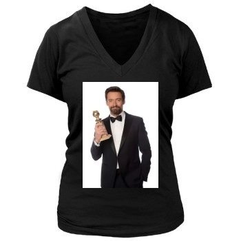 Hugh Jackman Women's Deep V-Neck TShirt