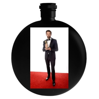 Hugh Jackman Round Flask