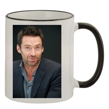 Hugh Jackman 11oz Colored Rim & Handle Mug