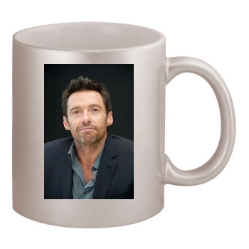 Hugh Jackman 11oz Metallic Silver Mug