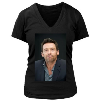 Hugh Jackman Women's Deep V-Neck TShirt