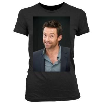 Hugh Jackman Women's Junior Cut Crewneck T-Shirt