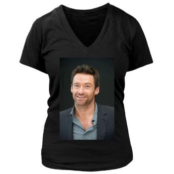 Hugh Jackman Women's Deep V-Neck TShirt