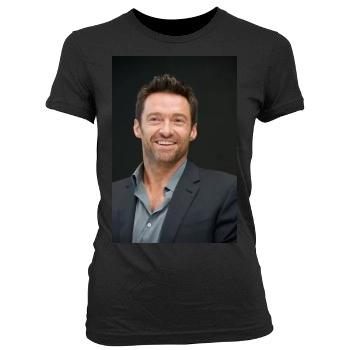 Hugh Jackman Women's Junior Cut Crewneck T-Shirt