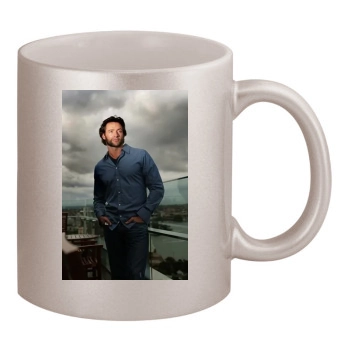 Hugh Jackman 11oz Metallic Silver Mug