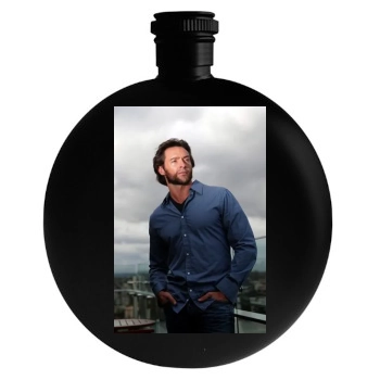 Hugh Jackman Round Flask