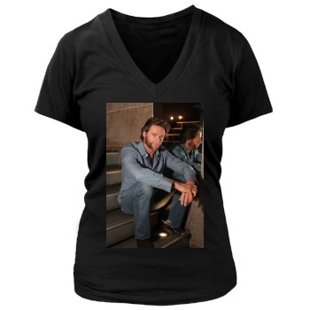 Hugh Jackman Women's Deep V-Neck TShirt