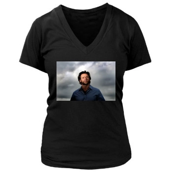 Hugh Jackman Women's Deep V-Neck TShirt