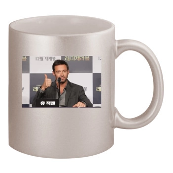 Hugh Jackman 11oz Metallic Silver Mug