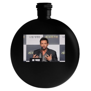 Hugh Jackman Round Flask