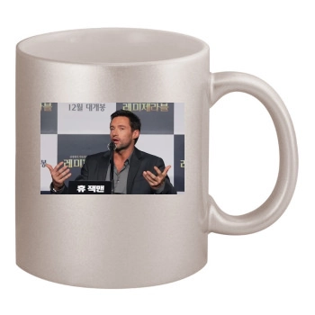 Hugh Jackman 11oz Metallic Silver Mug