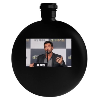 Hugh Jackman Round Flask