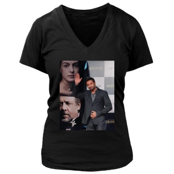 Hugh Jackman Women's Deep V-Neck TShirt