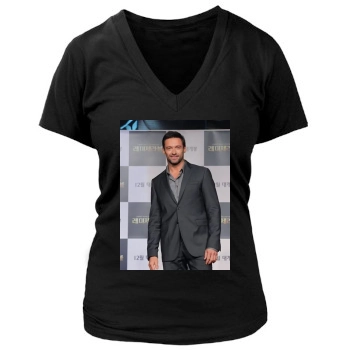 Hugh Jackman Women's Deep V-Neck TShirt