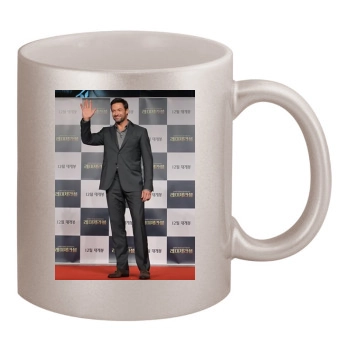 Hugh Jackman 11oz Metallic Silver Mug