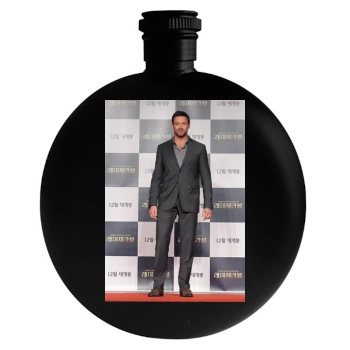 Hugh Jackman Round Flask