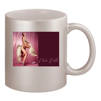 Olivia Wilde 11oz Metallic Silver Mug