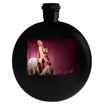 Olivia Wilde Round Flask