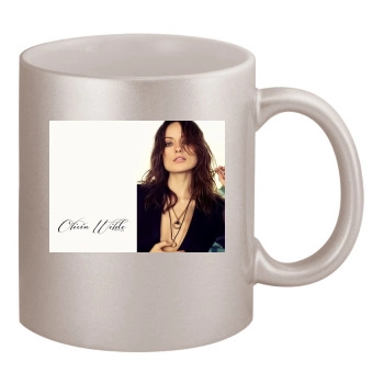 Olivia Wilde 11oz Metallic Silver Mug