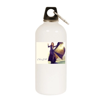 Olivia Wilde White Water Bottle With Carabiner