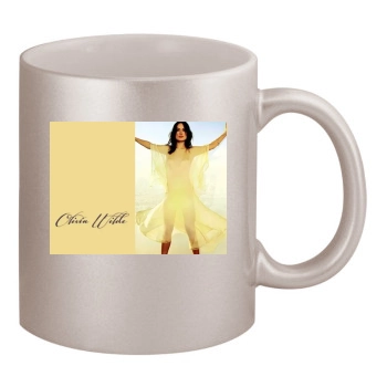 Olivia Wilde 11oz Metallic Silver Mug