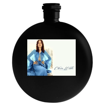 Olivia Wilde Round Flask