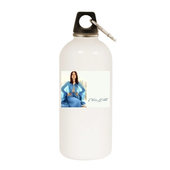 Olivia Wilde White Water Bottle With Carabiner