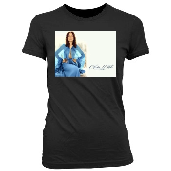 Olivia Wilde Women's Junior Cut Crewneck T-Shirt