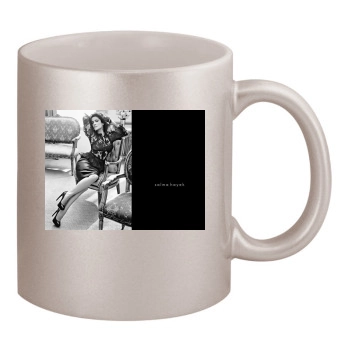 Salma Hayek 11oz Metallic Silver Mug