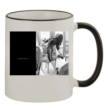 Salma Hayek 11oz Colored Rim & Handle Mug