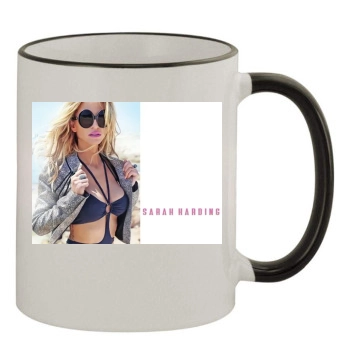 Sarah Harding 11oz Colored Rim & Handle Mug