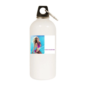 Sarah Harding White Water Bottle With Carabiner