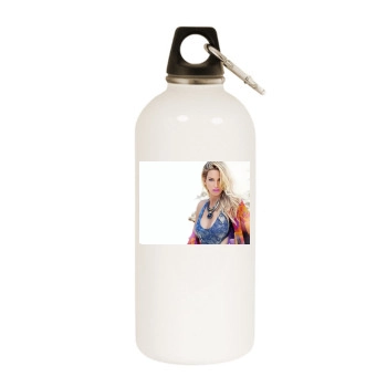 Sarah Harding White Water Bottle With Carabiner