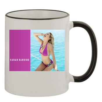 Sarah Harding 11oz Colored Rim & Handle Mug