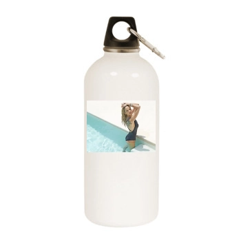 Sarah Harding White Water Bottle With Carabiner