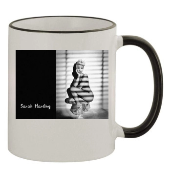 Sarah Harding 11oz Colored Rim & Handle Mug