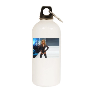 Sarah Harding White Water Bottle With Carabiner