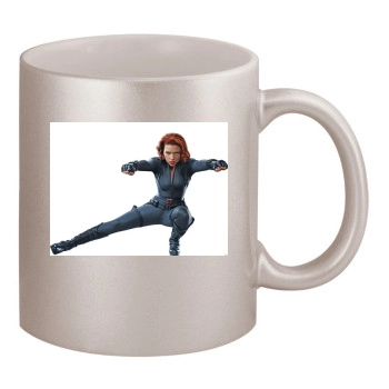 Scarlett Johansson 11oz Metallic Silver Mug