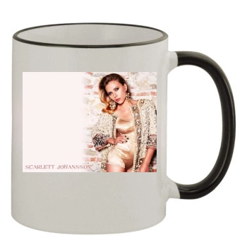 Scarlett Johansson 11oz Colored Rim & Handle Mug